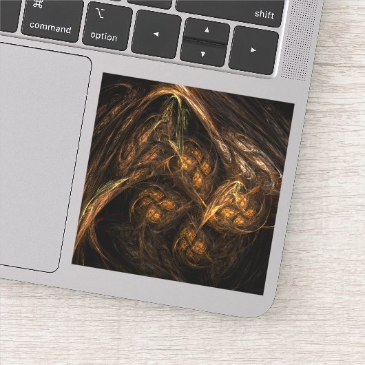 Abstracte kunst van moeder aarde sticker (Detail)