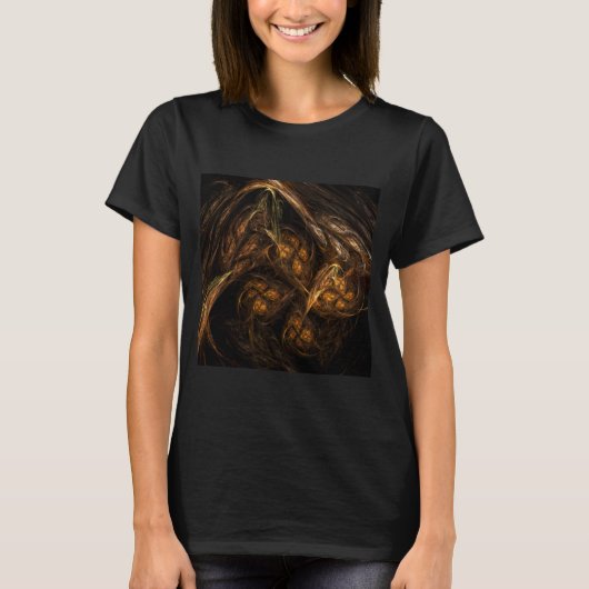 Abstracte kunst van moeder aarde t-shirt (Voorkant)