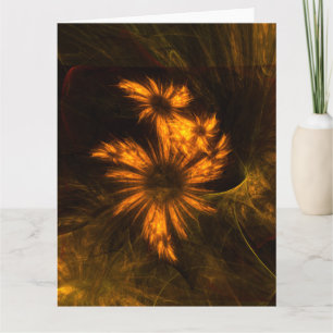 Abstracte kunst van Mystique Garden Bedankkaart