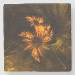 Abstracte kunst van Mystique Garden Stenen Onderzetter