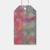 Abstracte kunst van pasta cadeaulabel (Voorkant)