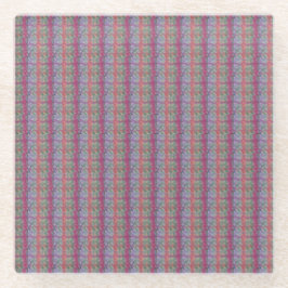 Abstracte kunst van pasta glazen onderzetter