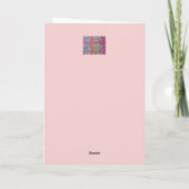 Abstracte kunst van pasta kaart (Achterkant)