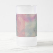 Abstracte kunst van pasta matglas bierpul (Center)