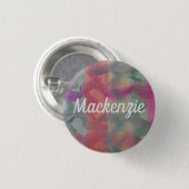 Abstracte kunst van pasta ronde button 3,2 cm (Voorkant /achterkant)