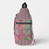 Abstracte kunst van pasta sling bag (Voorkant)