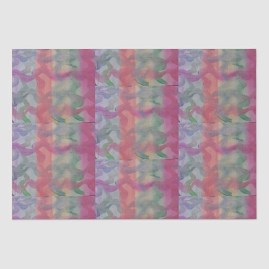 Abstracte kunst van pasta tissuepapier (Voorkant)