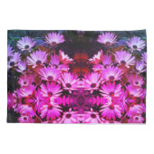 Abstracte kunst van roze Afrikaanse Daisy Flowers Kussensloop (Achterkant)