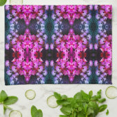 Abstracte kunst van roze Afrikaanse Daisy Flowers Theedoek (Gevouwen)