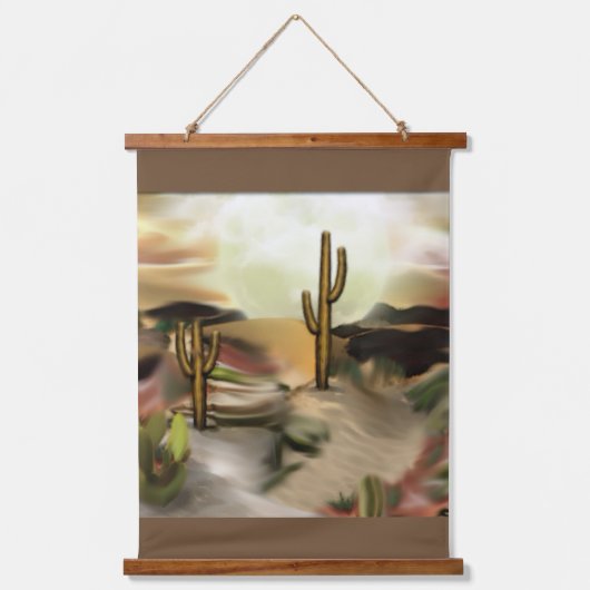 Abstracte kunst van Southwest-woestijn Hangend Wandkleed (Voorkant)