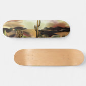 Abstracte kunst van Southwest-woestijn Skateboard (Horizontaal)
