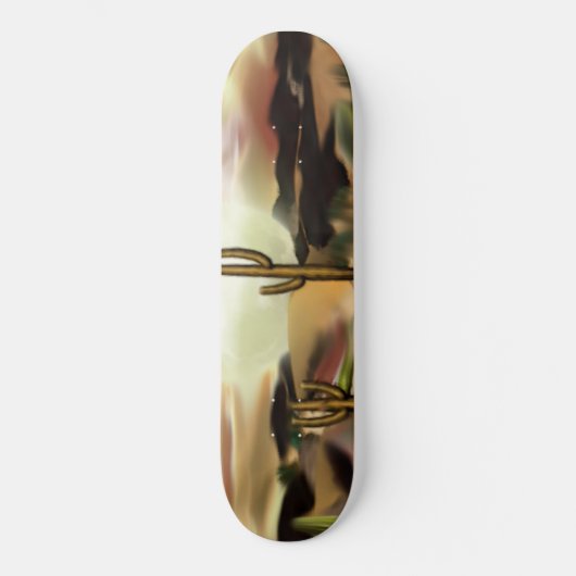 Abstracte kunst van Southwest-woestijn Skateboard (Voorkant)