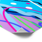 Abstracte Kunst van Sterrenbeelden Poster (Hoek)