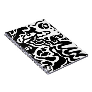 abstracte kunst van "vis" notitieboek