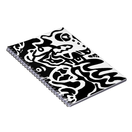abstracte kunst van "vis" notitieboek (Rechterzijde)