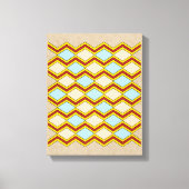 Abstracte kunst van zigels en diamanten canvas afdruk (Voorkant)