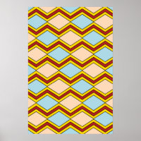 Abstracte kunst van zigels en diamanten
