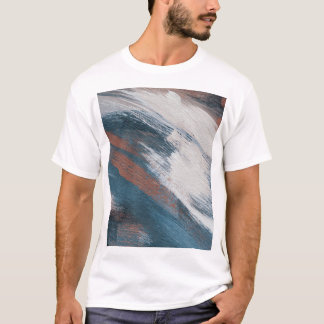 Abstracte kunst: veelzijdige penseelstreken. t-shirt
