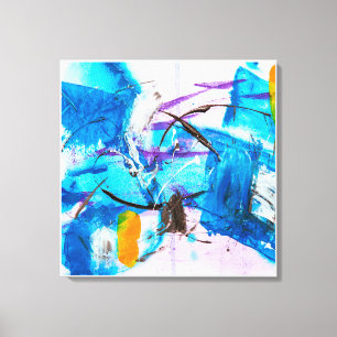 Abstracte kunst verpakt canvas print