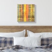 Abstracte kunst verpakt canvas print (Insitu (Slaapkamer))