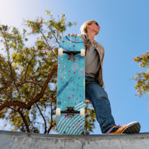 Abstracte Kunst: Vonken in de Lucht Skateboard