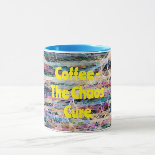 Abstracte kunst voor Chaos Cure Coffee Mok Cup (Midden)