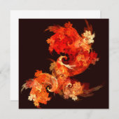 Abstracte kunst voor dansende vuurvogels (Voorkant / Achterkant)