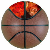Abstracte kunst voor dansende vuurvogels basketbal (Rechts)