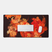 Abstracte kunst voor dansende vuurvogels bureaumat (Keyboard & Muis)