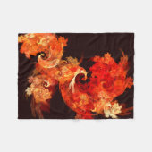 Abstracte kunst voor dansende vuurvogels fleece deken (Voorkant (Horizontaal))