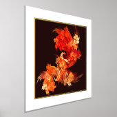 Abstracte kunst voor dansende vuurvogels folie afdrukken (Laagn)