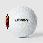 Abstracte kunst voor dansende vuurvogels golfballen (Logo)