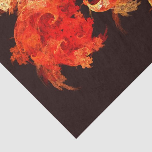 Abstracte kunst voor dansende vuurvogels tissuepapier (Detail)