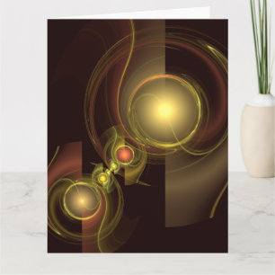 Abstracte kunst voor intieme verbinding bedankkaart