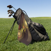 Abstracte kunst voor intieme verbinding golfhanddoek (Groen)