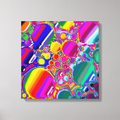 Abstracte kunst voor regenboogblast canvas afdruk (Voorkant)
