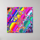 Abstracte kunst voor regenboogblast canvas afdruk (Voorkant)