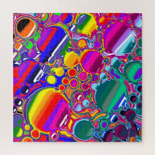 Abstracte kunst voor regenboogblast legpuzzel (Verticaal)