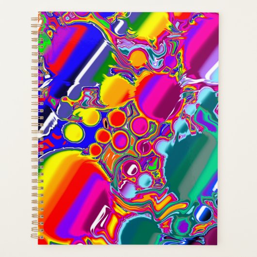 Abstracte kunst voor regenboogblast planner (Voorkant)