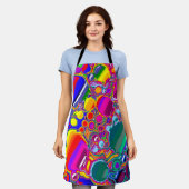 Abstracte kunst voor regenboogblast schort (Gedragen)