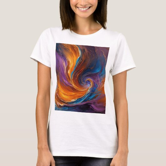Abstracte kunst Vrouwen T-shirt (Voorkant)