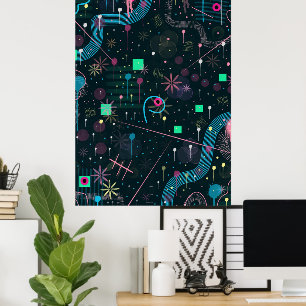 Abstracte Kunst: Winterhemels Poster