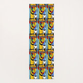 Abstracte Kunst Yoga Mat (Achterkant)