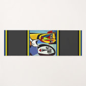 Abstracte Kunst Yoga Mat (Voorkant (horizontaal))