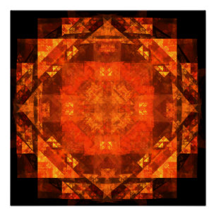 Abstracte kunst zonder grenzen perfect poster