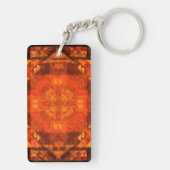 Abstracte kunst zonder grenzen sleutelhanger (achterkant)