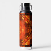 Abstracte kunst zonder grenzen waterfles (Achterkant)