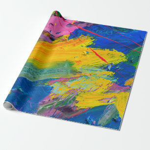 Abstracte kunstachtergrond. Met de hand geschilder Cadeaupapier
