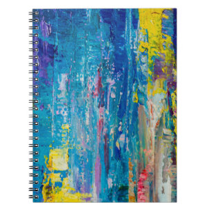 Abstracte kunstachtergrond. Olieverf op canvas. C Notitieboek