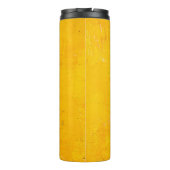 Abstracte kunstachtergrond. Olieverf op canvas. C Thermosbeker (Achterkant)